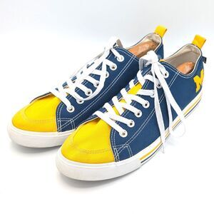 Skicks University of Michigan Navy & Yellow Low Top Sneaker Men's Size 11M